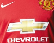 Manchester United Chevrolet-branded shirt